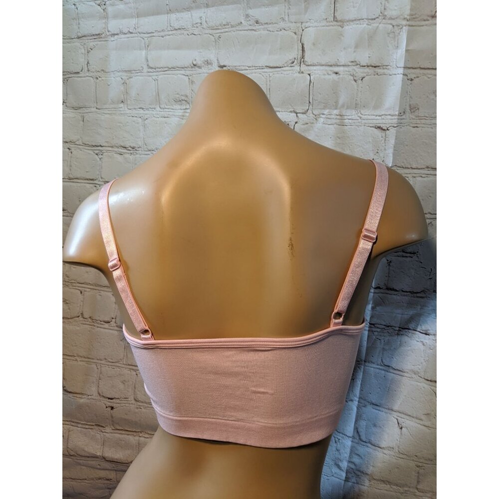 TWO Zenana Lattice‎ bralette Adjustable straps NWT Dusty rose & blue grey - Picture 5 of 5